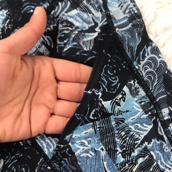 Lululemon Fast & Free Crop II *Nulux 19" Eternal Wave Starlight Black - Picture 4 of 7